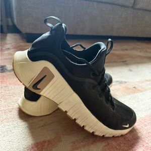 Nike Black and Cream Training Sneakers